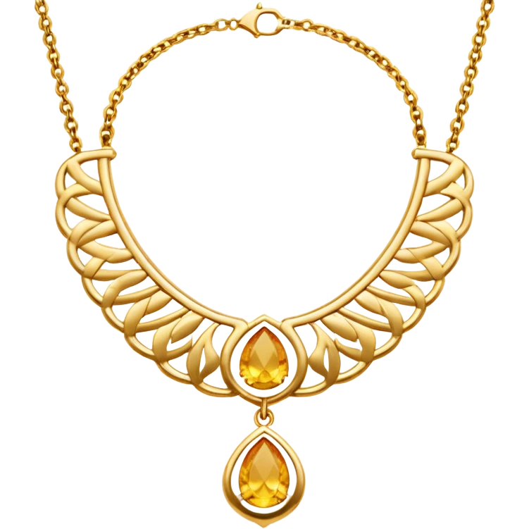create a golden necklace emoji  the most attractive any one or all of them ill choose it should be fully golden emoji