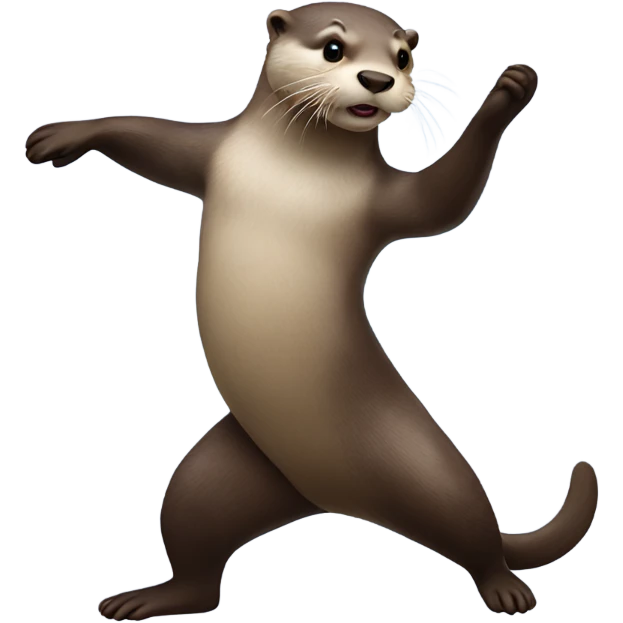 Otter dancing emoji