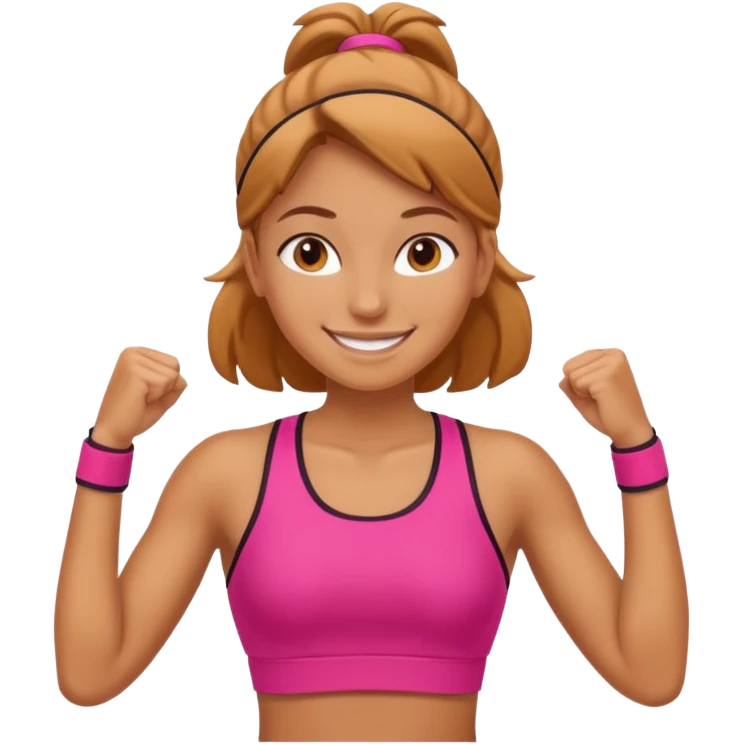 girl walks in a sport clothes emoji