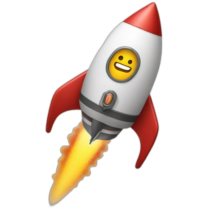 suit man flying rocket emoji