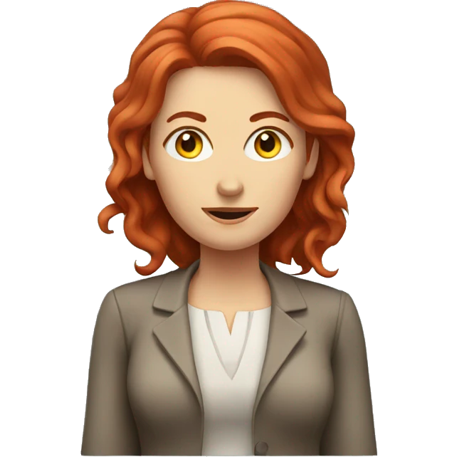 Female red hair mummy teacher emoji