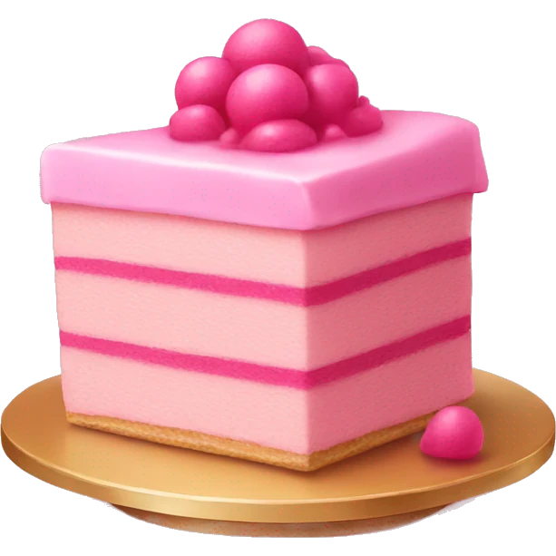 Fancy pink dessert  emoji