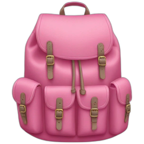 mochila color rosa  emoji
