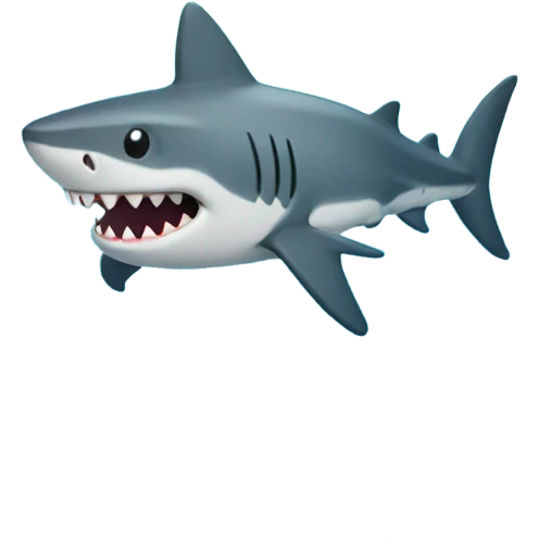 shark snowglobe emoji