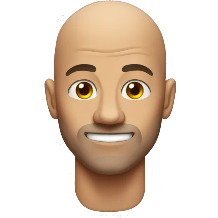 Muscle bald guy emoji