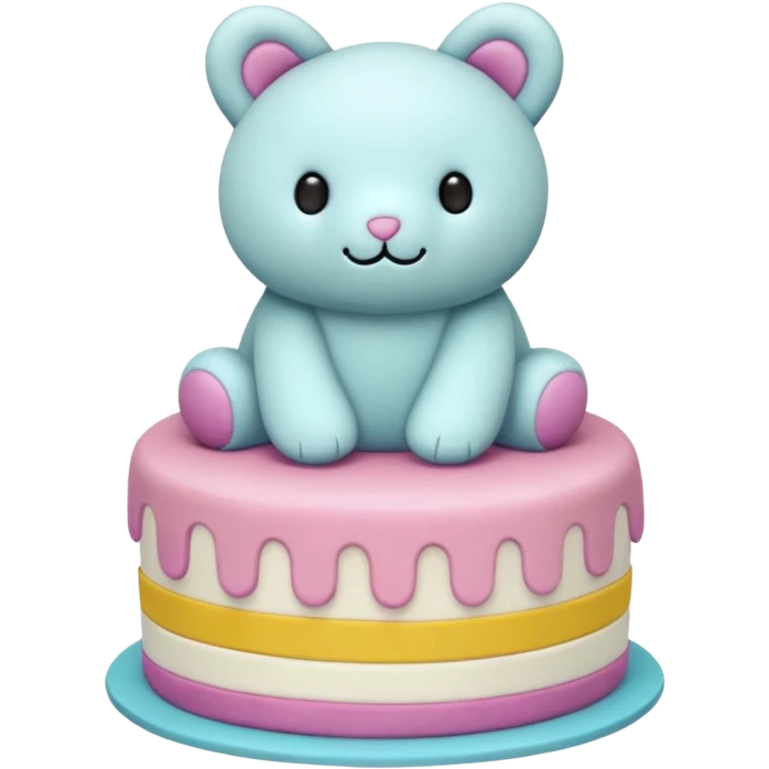 Jellycat stuffed animal cake emoji