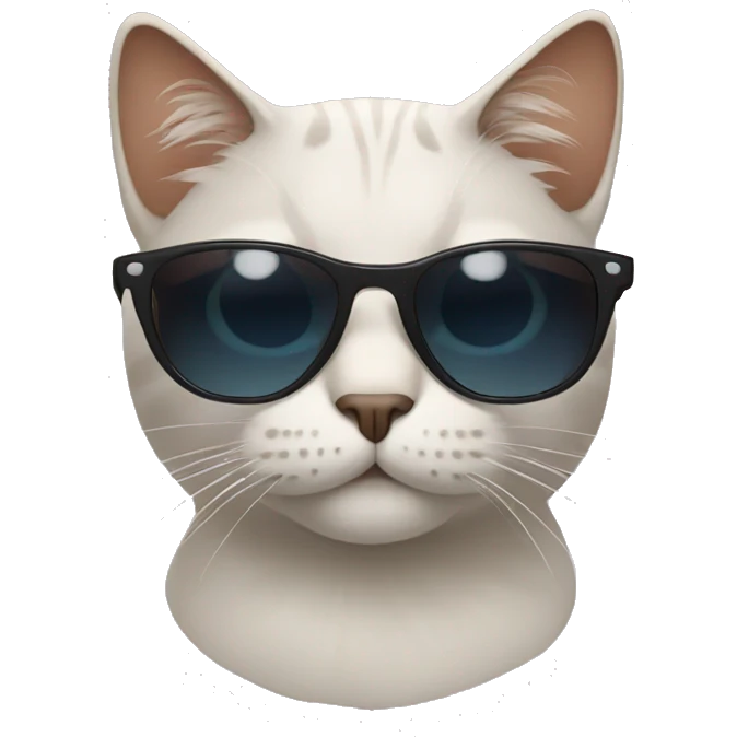 Cat with sunglasses emoji