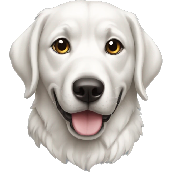 Perro blanco emoji