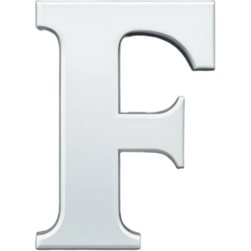 Font setting icon with letter F emoji
