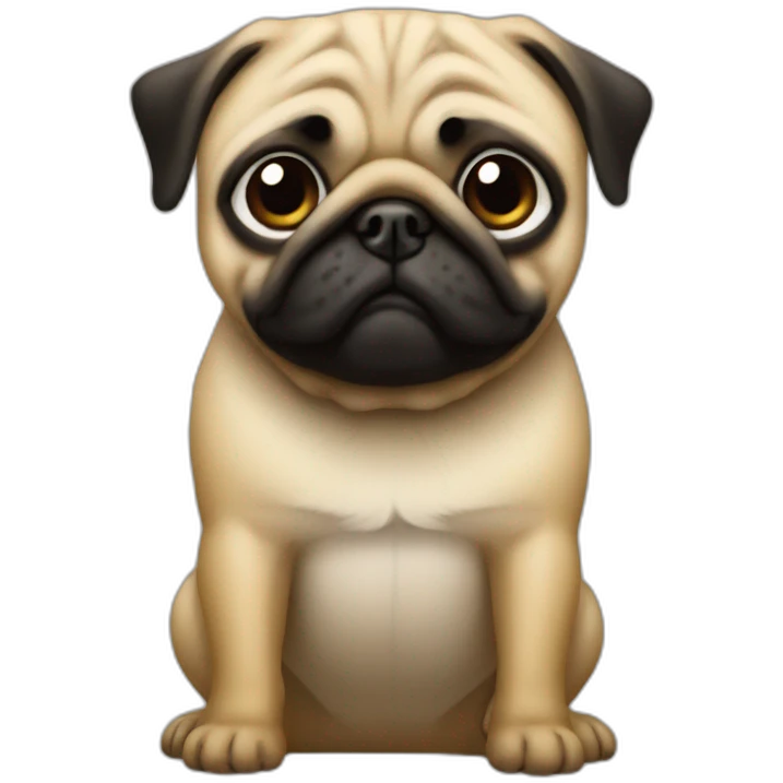 Trump as pug emoji