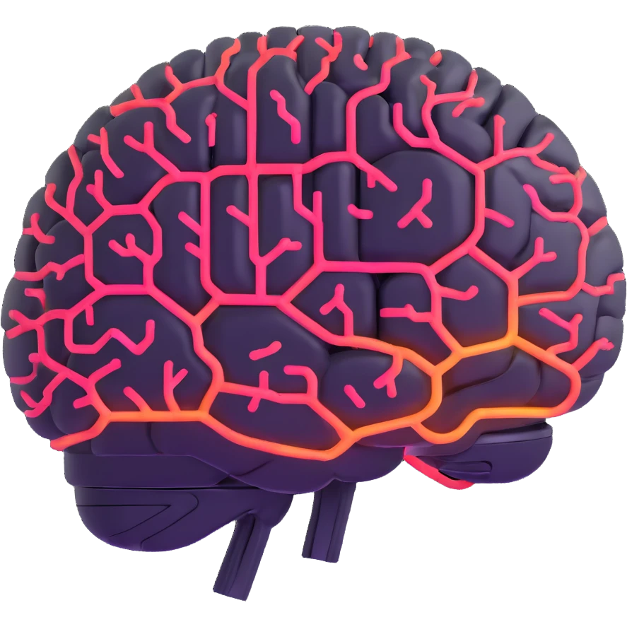 glowing AI brain emoji