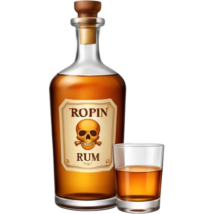 rum bottle emoji