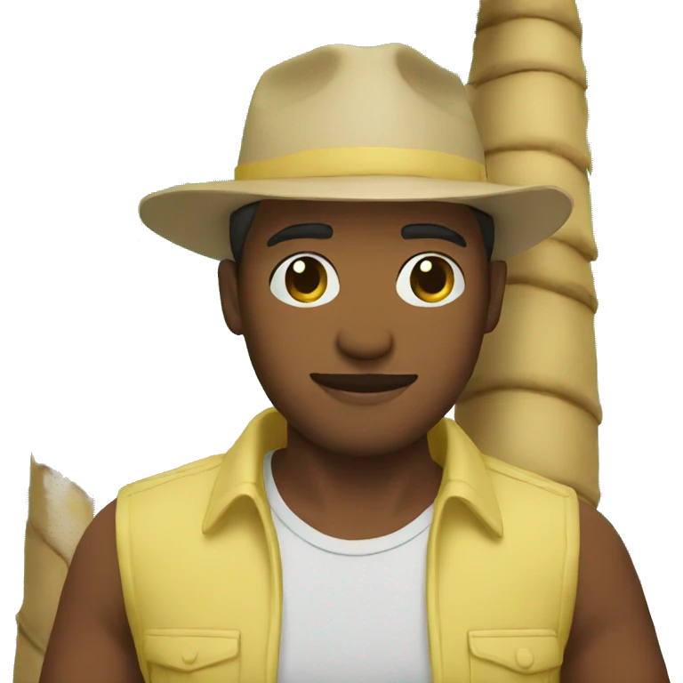 solo man under palm tree emoji