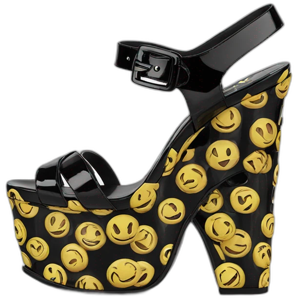 Ysl TRIBUTE PLATFORM SANDAL PATENT LEATHER emoji