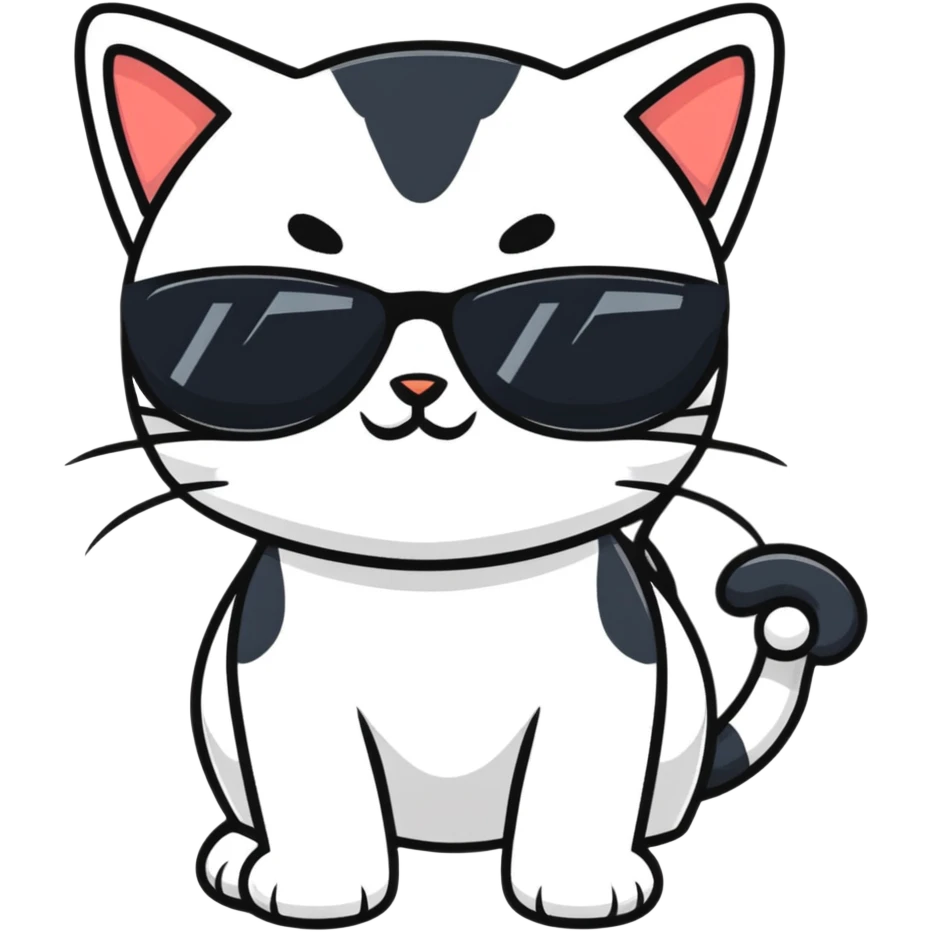 cat wearing sunglasses emoji