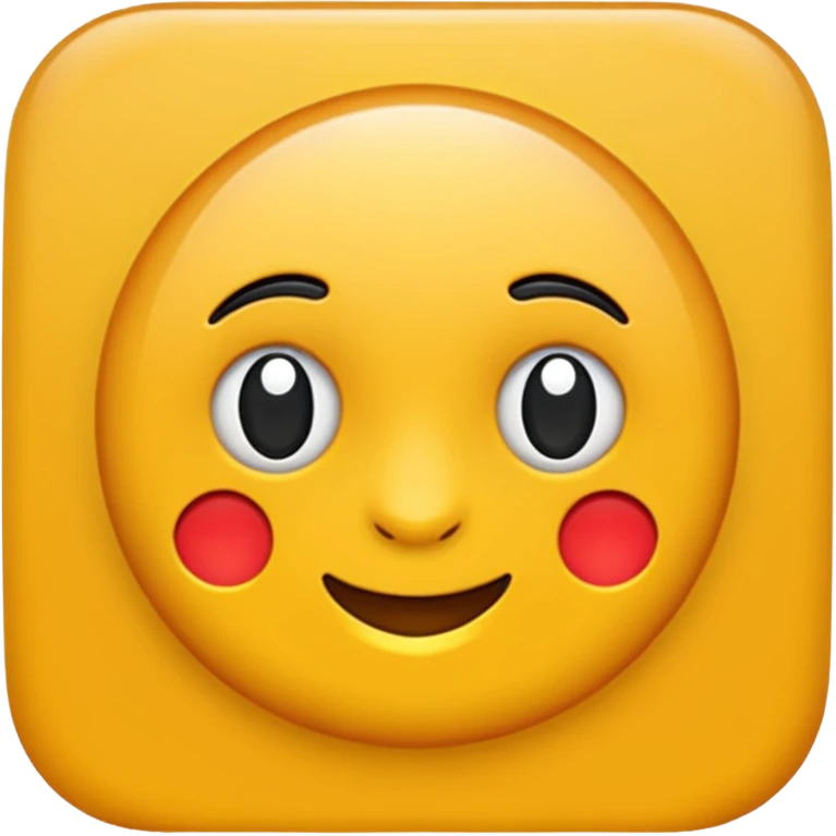 Minimal white background, emoji