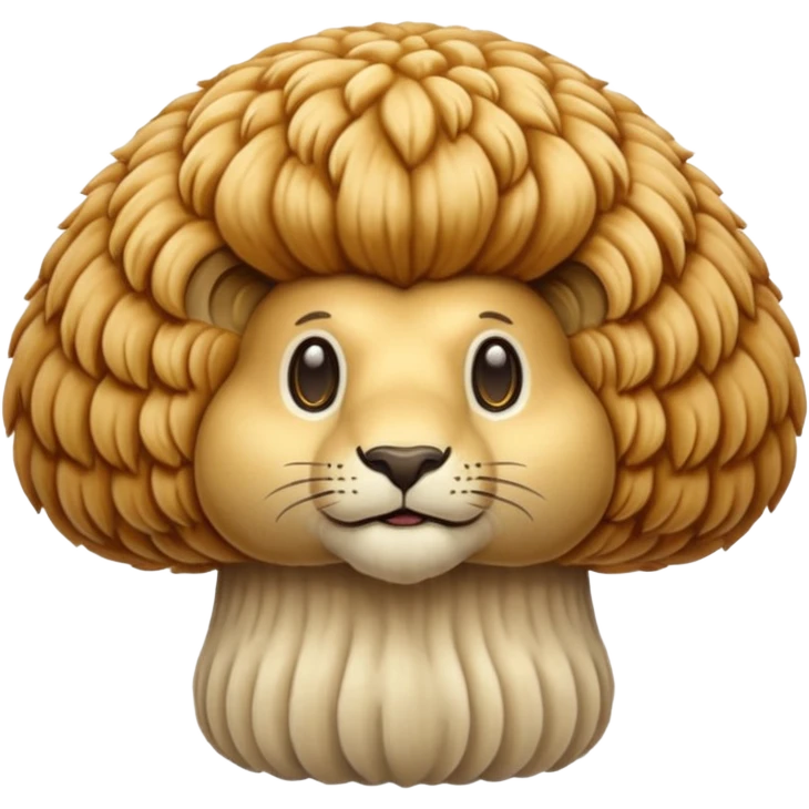 a lions mane🦁 emoji