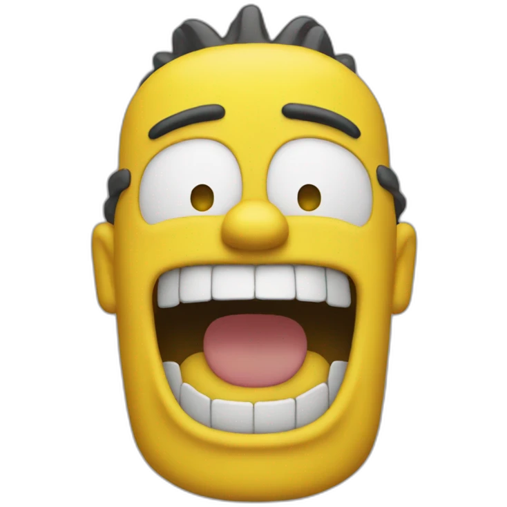Bart simspon laughing emoji