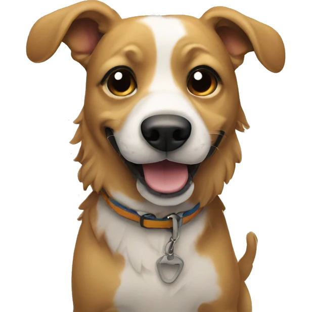 Dog on the beach  emoji