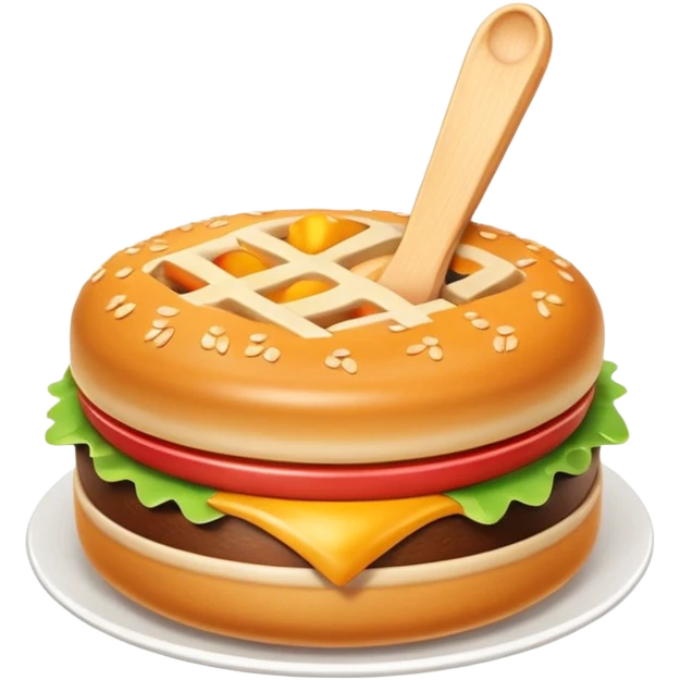 3D symbolizing loyalty and frequent customer, food theme, friendly and modern, soft lighting, glossy, isolated, no background
 emoji