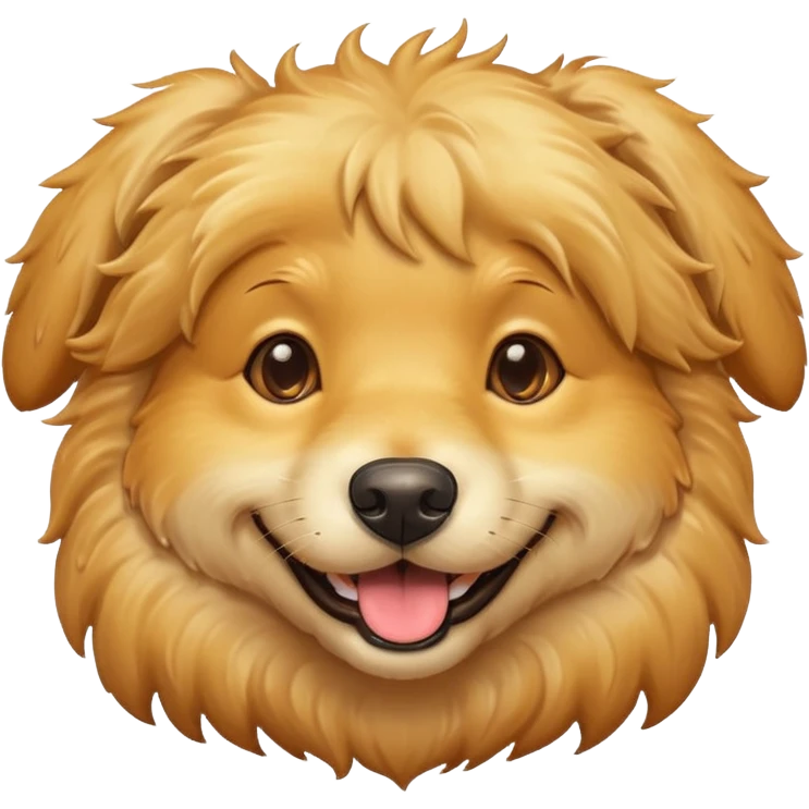 Make a happy dog emoji