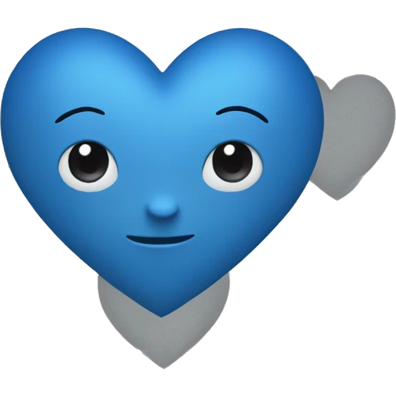 Heart blue emoji