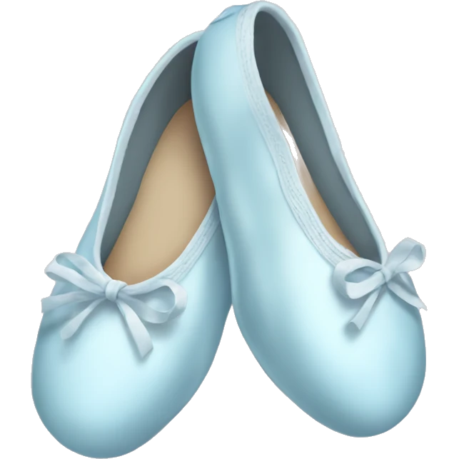 pale blue ballet shoes  emoji