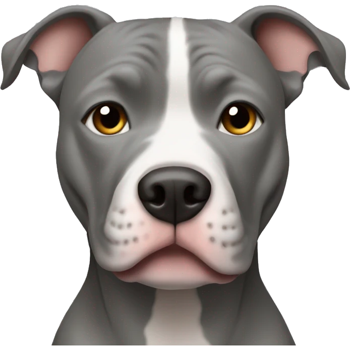 full face grey pitbull emoji