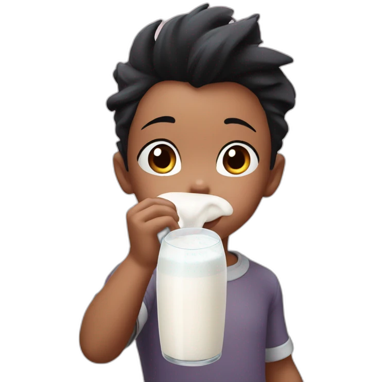 astroboy drinking milk emoji