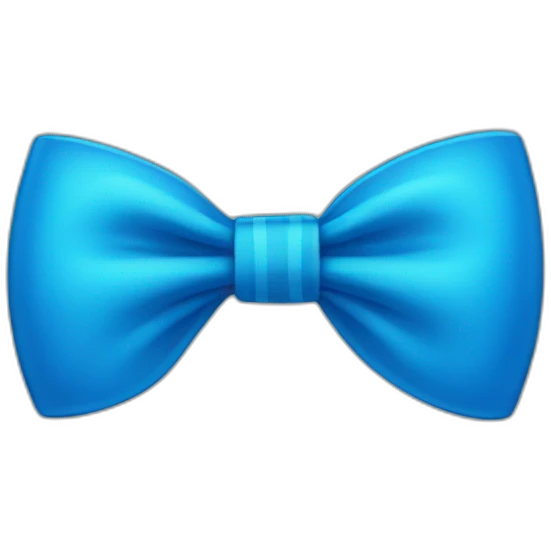 Blue bow emoji