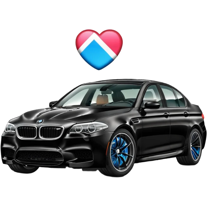 Quiero un BMW m5 con un signo de instagram emoji