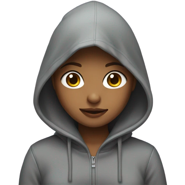 Girl whith a hoodie emoji