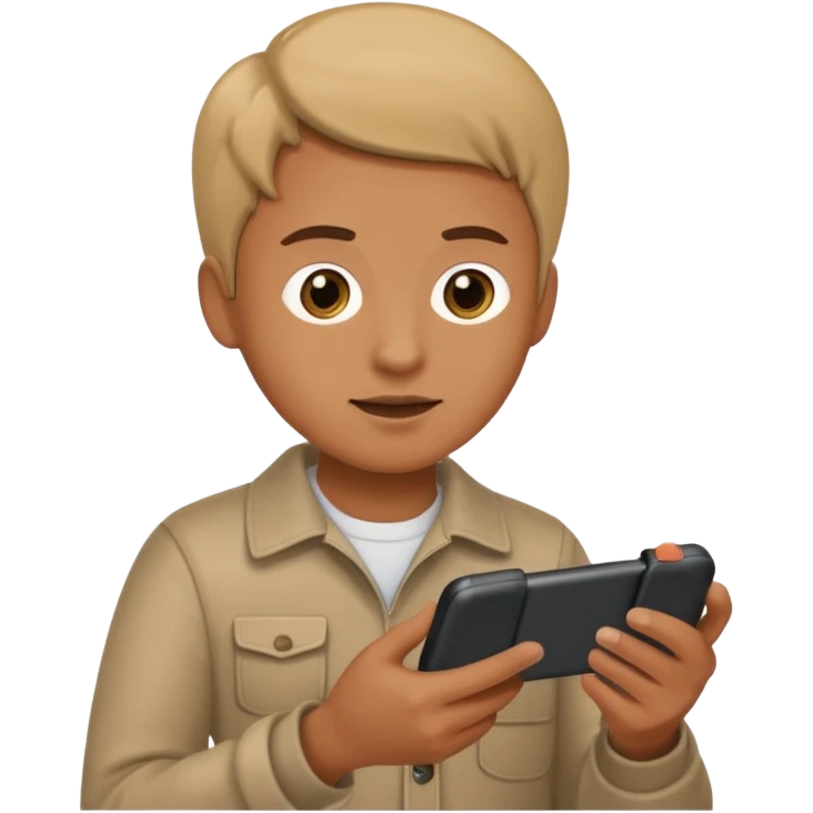 learning reading phone on tiktok with controller in had emoji