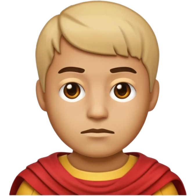 À emoji that don’t smile and have a Cesar cut (like a tuff guy) emoji