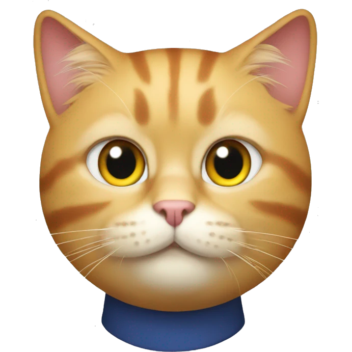 A cat that looks like trump emoji
