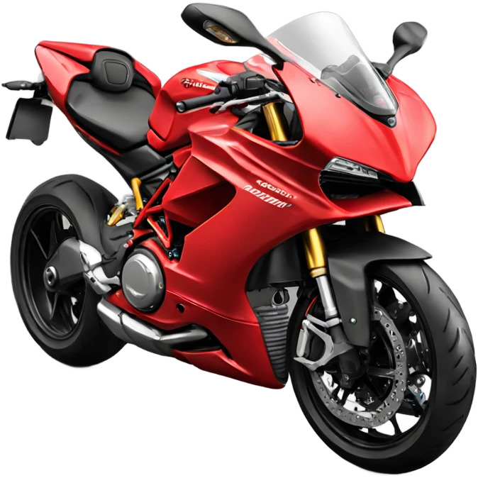 Moto ducati rouge emoji