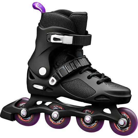 a black rollerblade inline skate, the model called "TWISTER XT" emoji