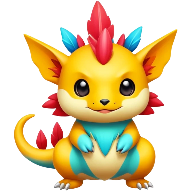 Exotic chibi Fakémon-creature emoji