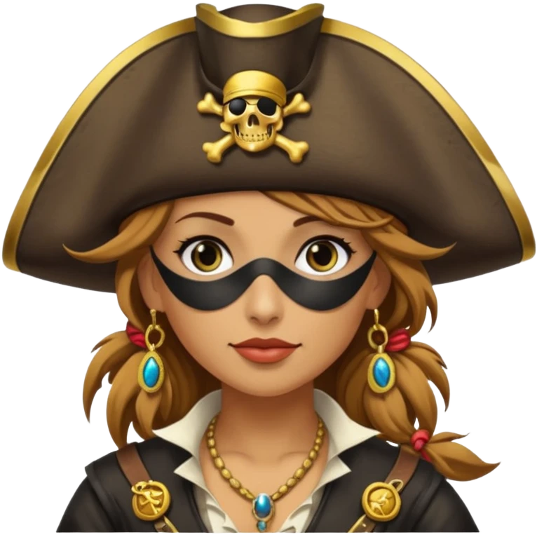 Lady Pirate With Coins emoji