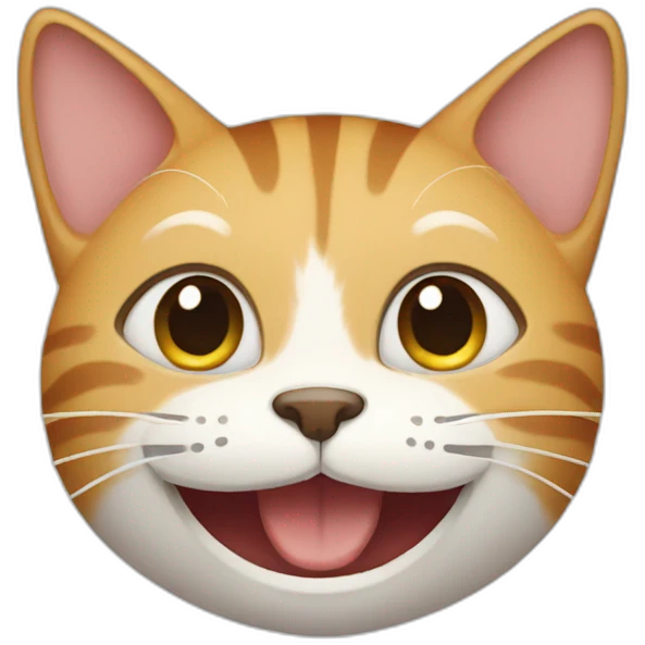 happy face cat emoji