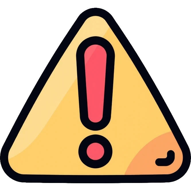 warning bell with red exclamation mark emoji