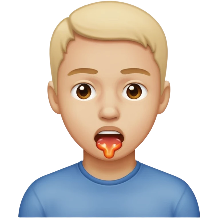 Person chocking themslef emoji