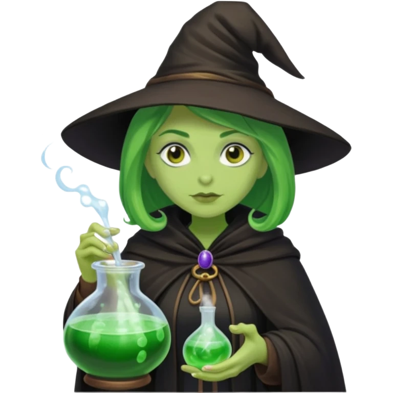 green witch cooking potion emoji