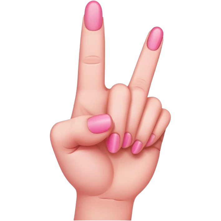 pink middle finger emoji
