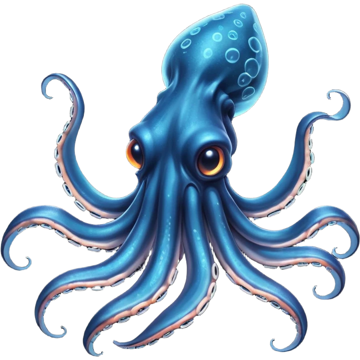 Giant Squid – Huge squid with long curling arms emoji