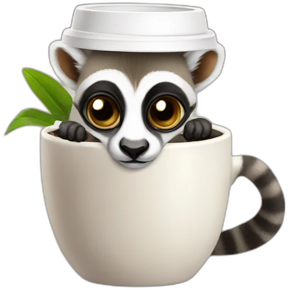 lemur-coffee emoji