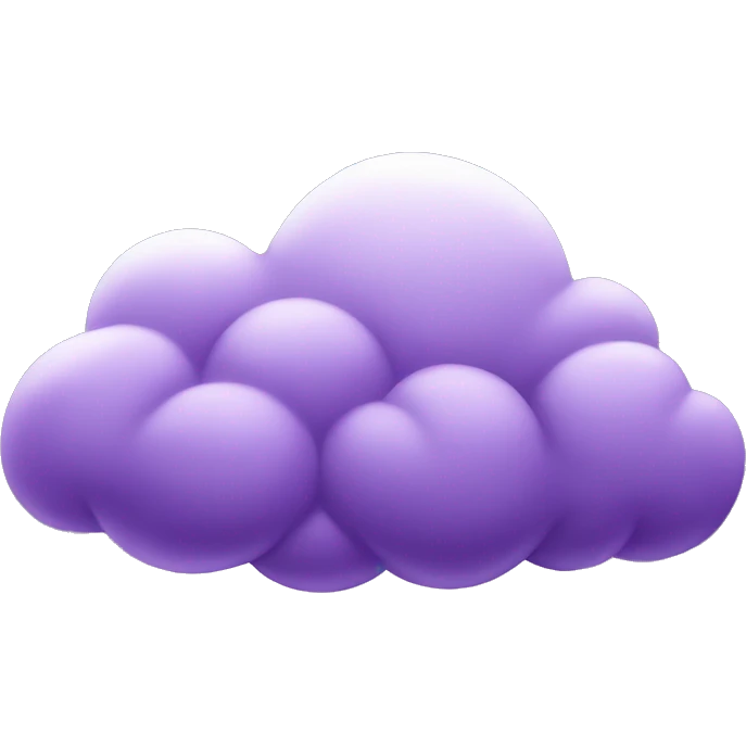 Purple cloud emoji