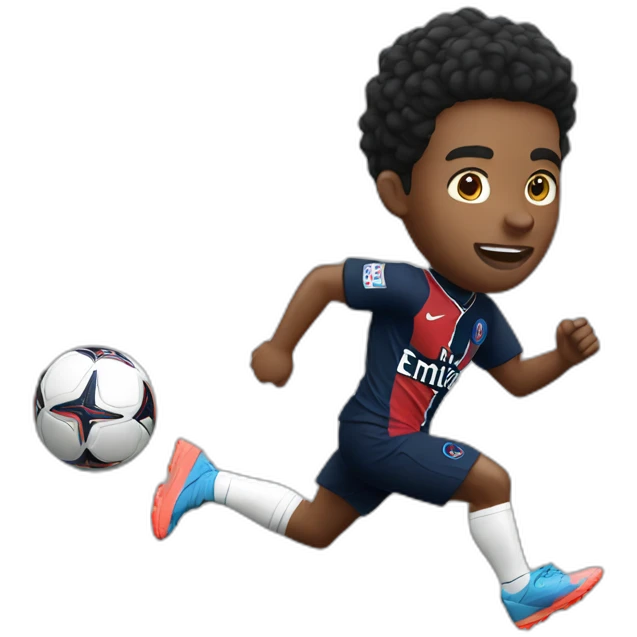 paris st germain player running emoji