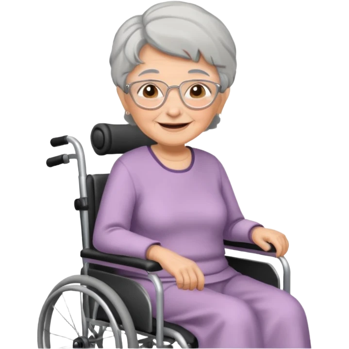 grandma on wheelchair emoji