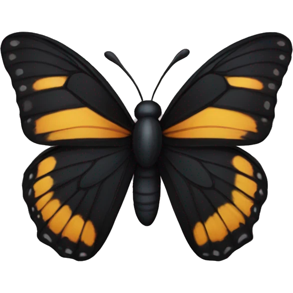 Black butterfly emoji